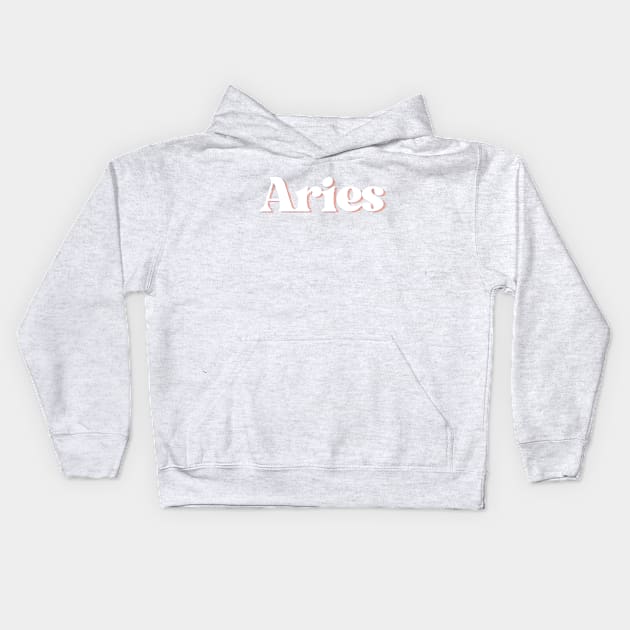 aries Kids Hoodie by thedesignleague